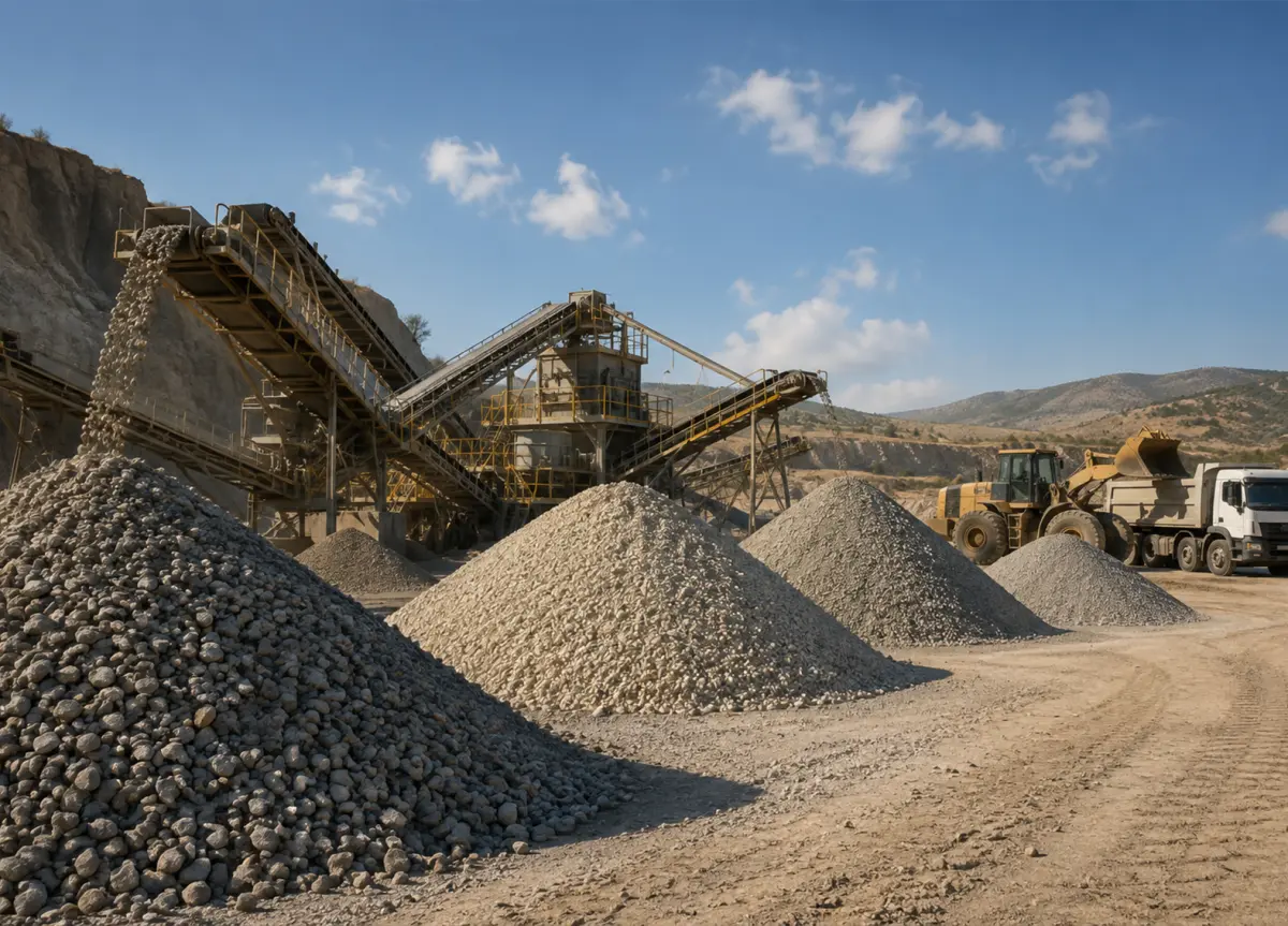 Karaömerler Taş Ocağından İstenilen Ebatlarda Mıcır Temini