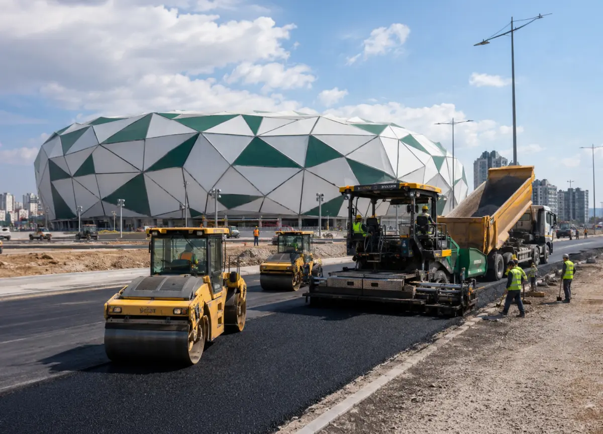 Yeni Stadyum Civarındaki Yollar Ve Büyükşahin Caddesinin Tanzimi